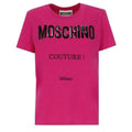 Pink - Front - Moschino Mens Couture Gloss Logo T-Shirt