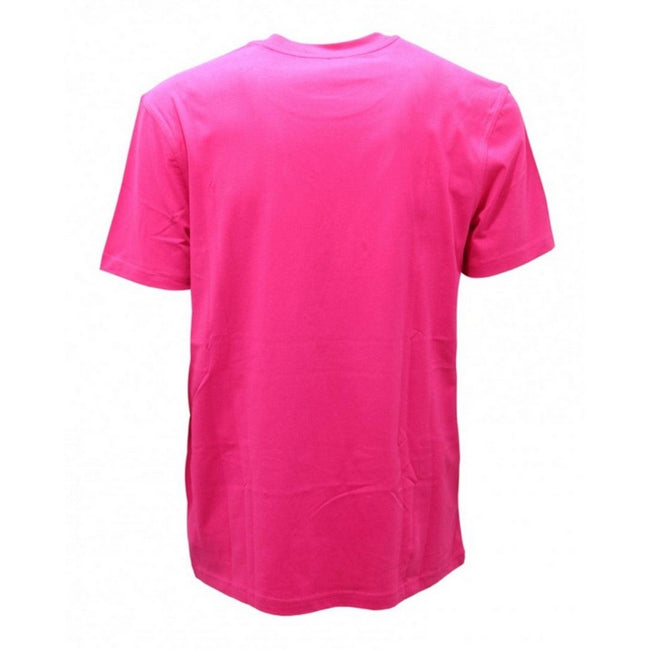 Pink - Back - Moschino Mens Couture Gloss Logo T-Shirt