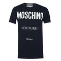 Black - Front - Moschino Mens Couture Milano T-Shirt