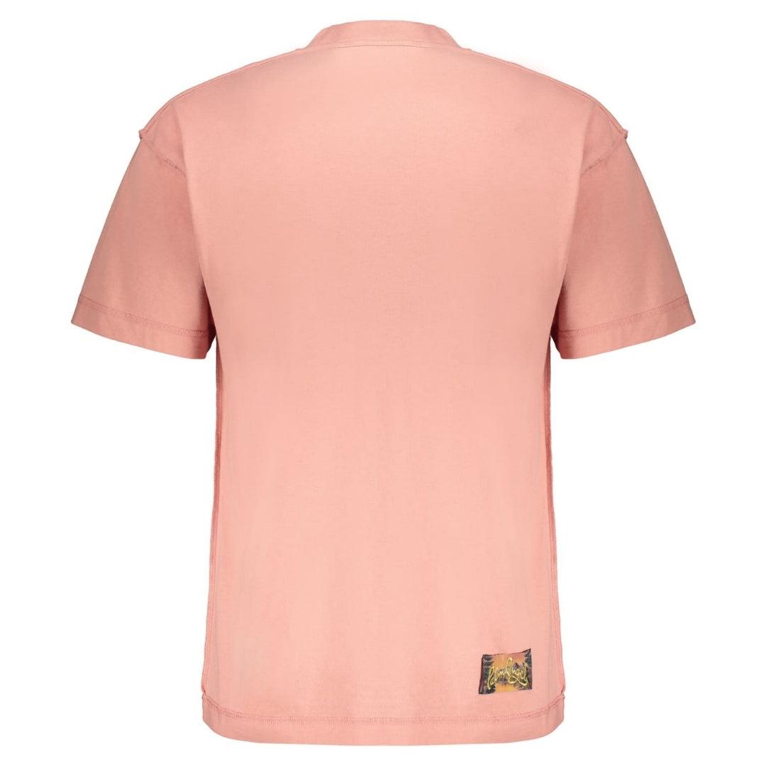 Pink - Back - Palm Angels Unisex Adult Seasonal Logo T-Shirt