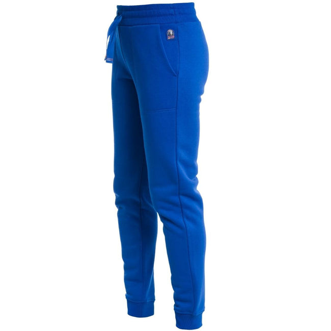 Blue - Side - Parajumpers Mens Franca Kos Slim Jogging Bottoms