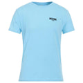 Light Blue - Front - Moschino Mens Plain Logo T-Shirt