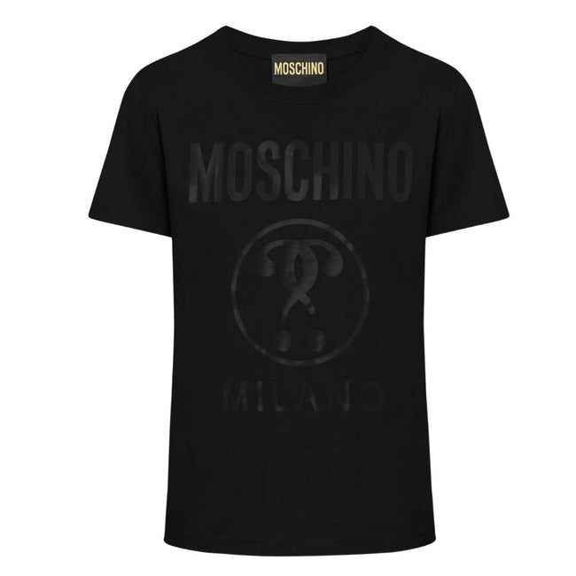 Black - Front - Moschino Mens Monogram Logo T-Shirt