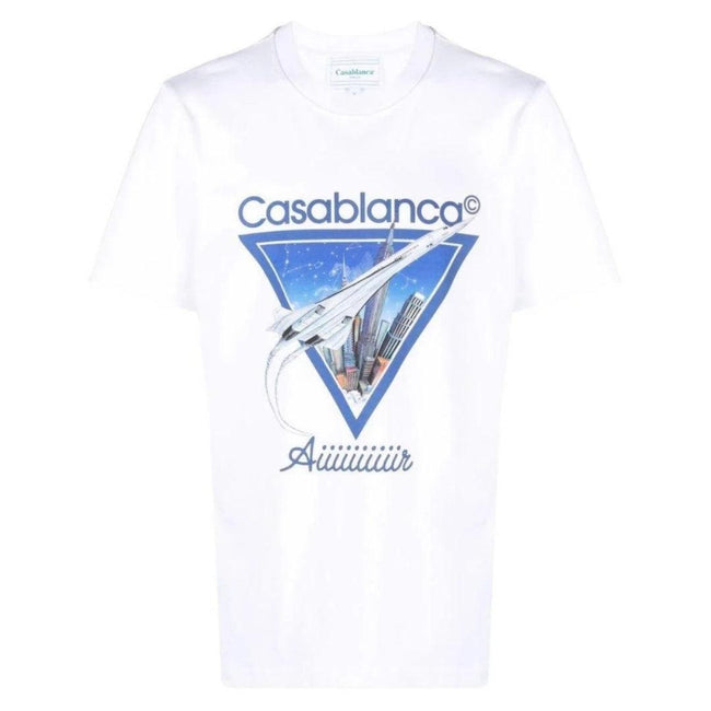 White - Lifestyle - Casablanca Mens Air Concorde T-Shirt