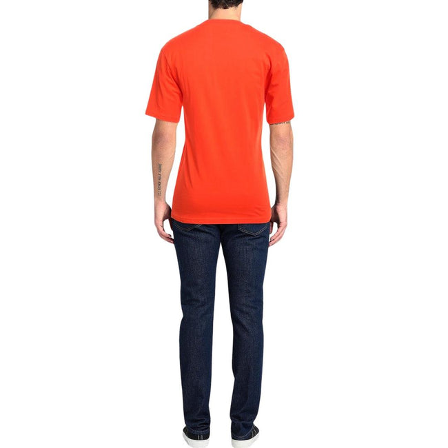 Orange - Back - Moschino Mens Couture Gloss Logo T-Shirt