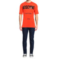 Orange - Side - Moschino Mens Couture Gloss Logo T-Shirt