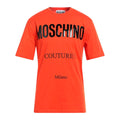Orange - Front - Moschino Mens Couture Gloss Logo T-Shirt