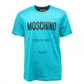 Light Blue - Front - Moschino Mens Couture Milano T-Shirt