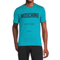 Light Blue - Back - Moschino Mens Couture Milano T-Shirt