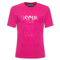 Pink - Front - Moschino Mens Double Question Mark T-Shirt