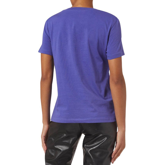 Purple - Back - Moschino Mens Double Question Mark T-Shirt