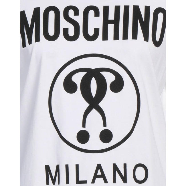 White - Lifestyle - Moschino Mens Double Question Mark T-Shirt