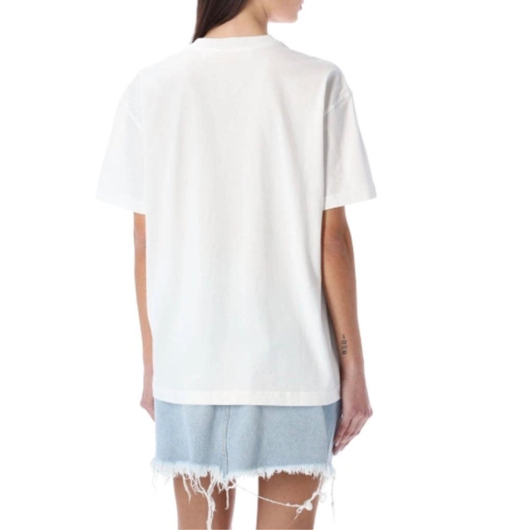 White - Side - Off-White Unisex Adult 70s Logo Casual T-Shirt