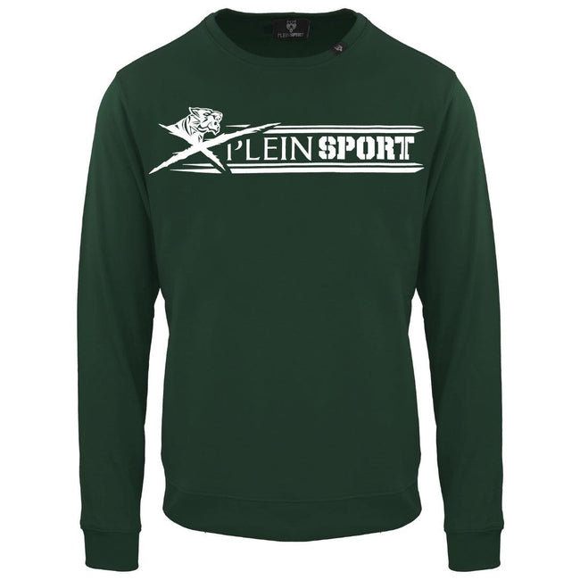 Green - Front - Plein Sport Unisex Adult Underlined Logo Sweatshirt