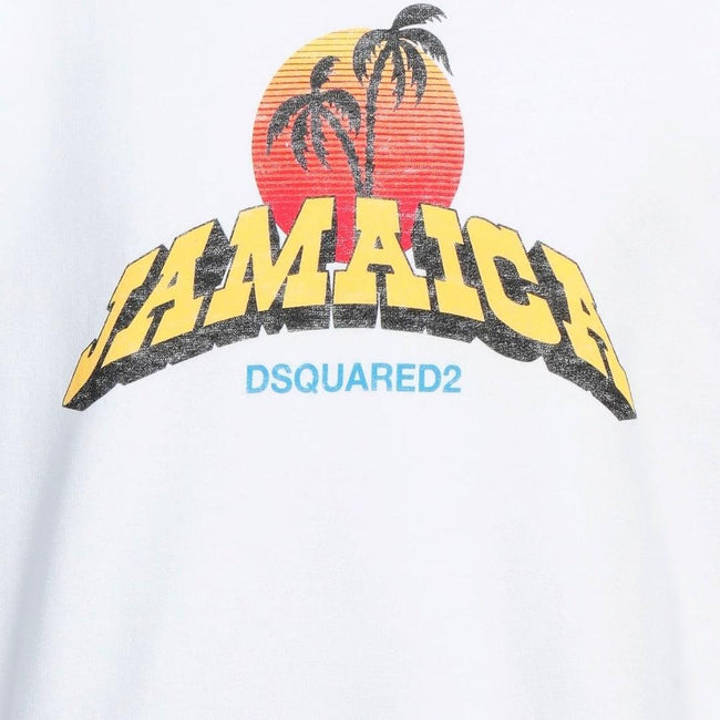 White - Pack Shot - DSquared2 Unisex Adult Jamaica Sweatshirt