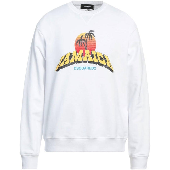 White - Close up - DSquared2 Unisex Adult Jamaica Sweatshirt
