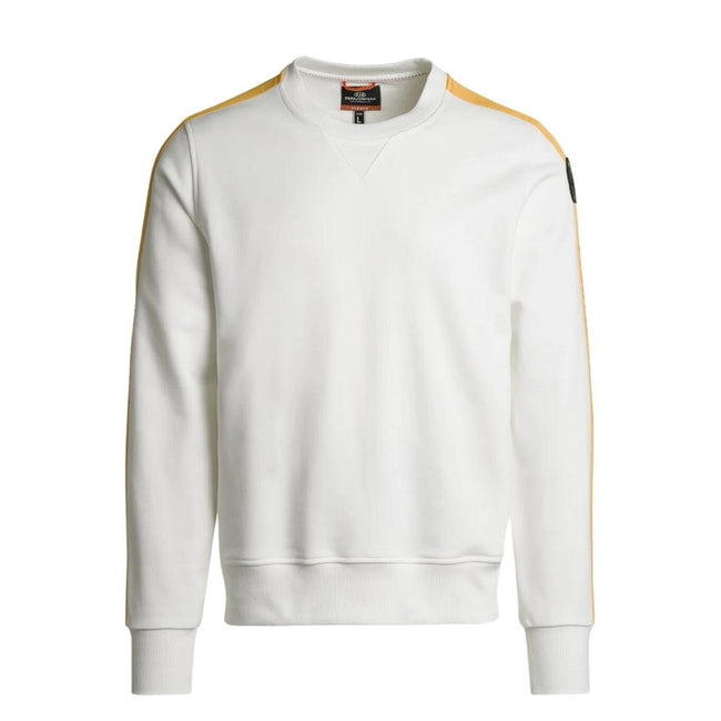 White - Back - Parajumpers Unisex Adult Armstrong Taped Sleeve Sweatshirt
