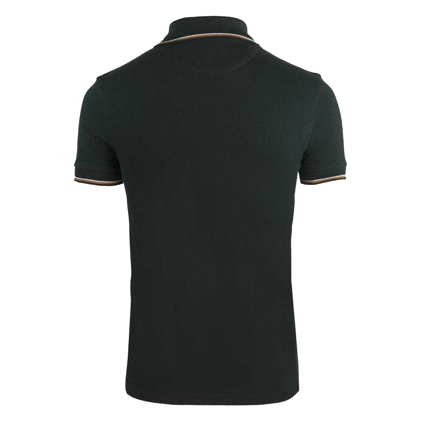 Black - Back - Aquascutum Mens Tipped Polo Shirt