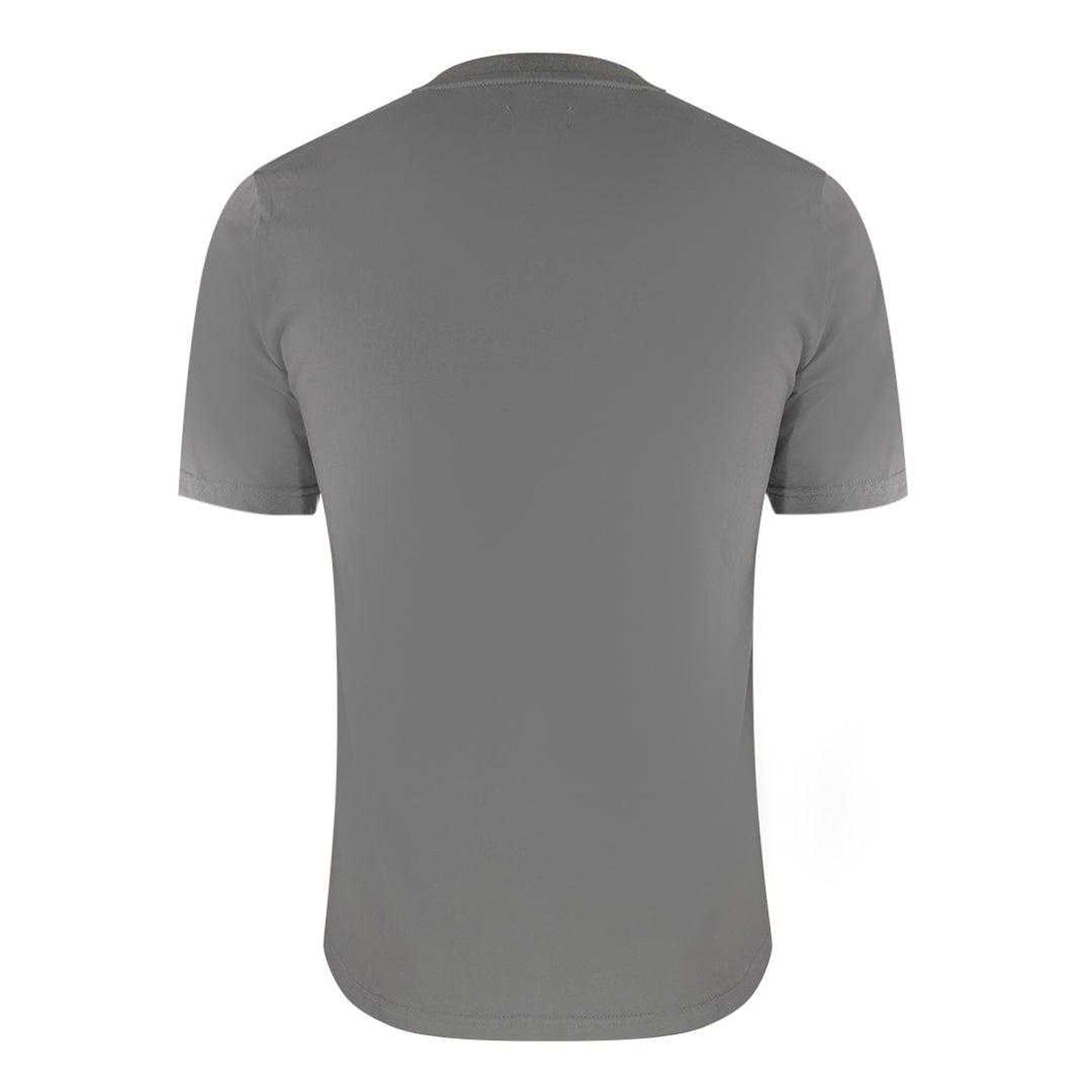 Grey - Back - Aquascutum Mens Checked Chest Pocket Active T-Shirt