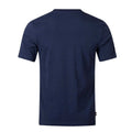 Navy Blue - Back - Aquascutum Mens Checked Chest Pocket Active T-Shirt
