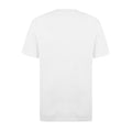 Optical White - Back - Aquascutum Mens Checked Chest Pocket Active T-Shirt