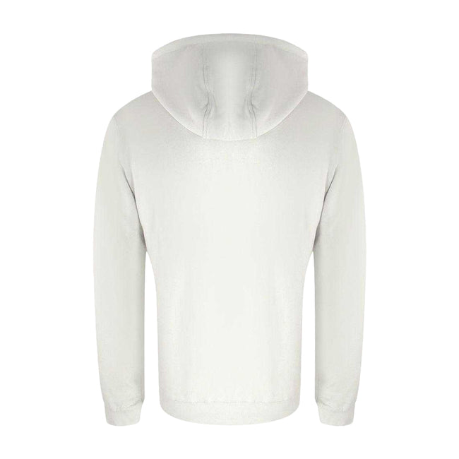 White - Back - Aquascutum Mens Active Bold Logo Hoodie