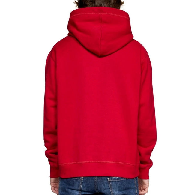 Red - Lifestyle - DSquared2 Mens Icon Logo Cool Fit Hoodie