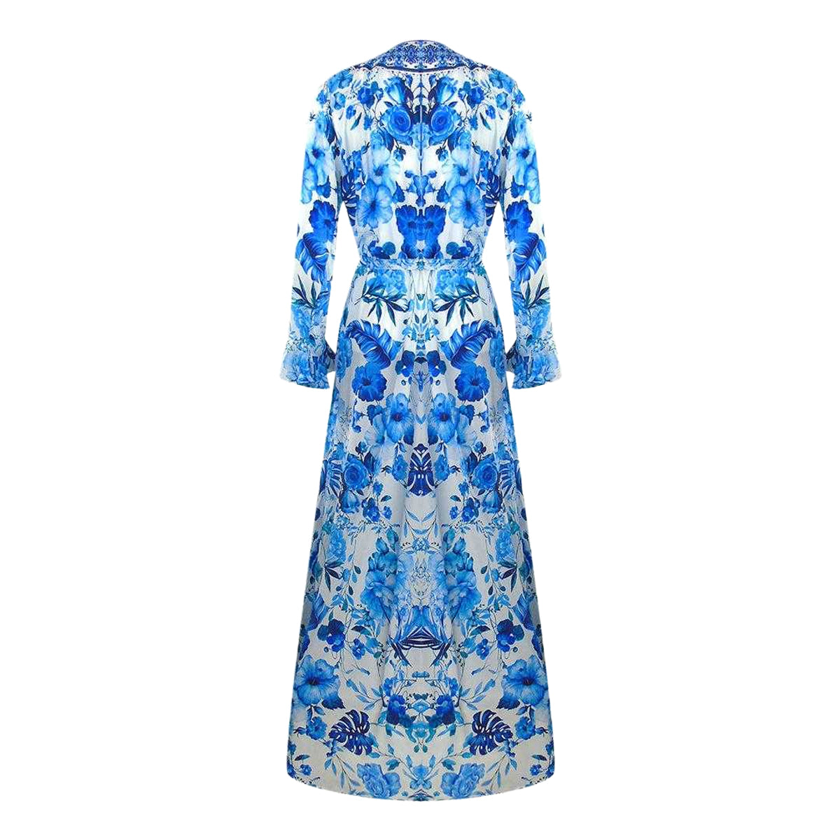 Blue - Back - Inoa Womens-Ladies Orchid Dress