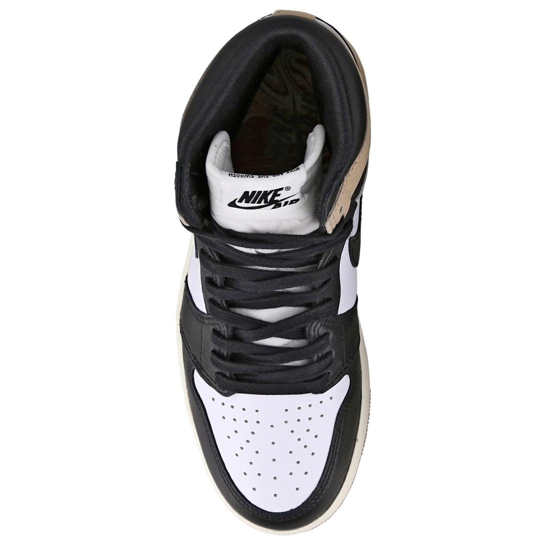 Brown - Lifestyle - Nike Womens-Ladies Air Jordan 1 Retro Leather High Cut Trainers