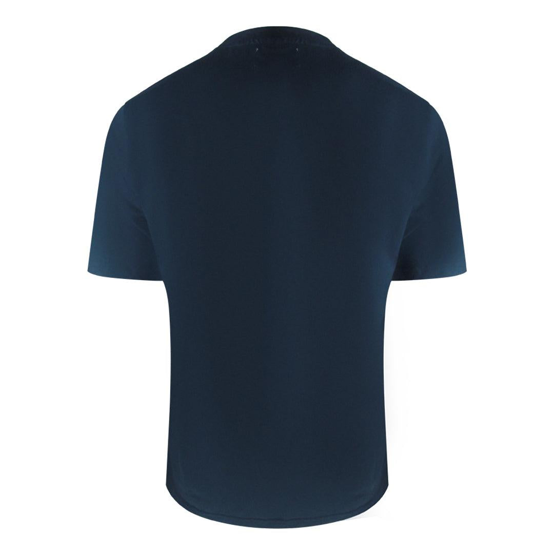 Navy Blue - Back - Aquascutum Mens Active Club Check Pocket T-Shirt