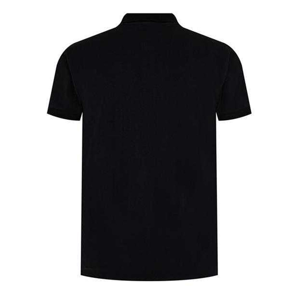 Black - Back - Moschino Mens Swim Logo Polo Shirt