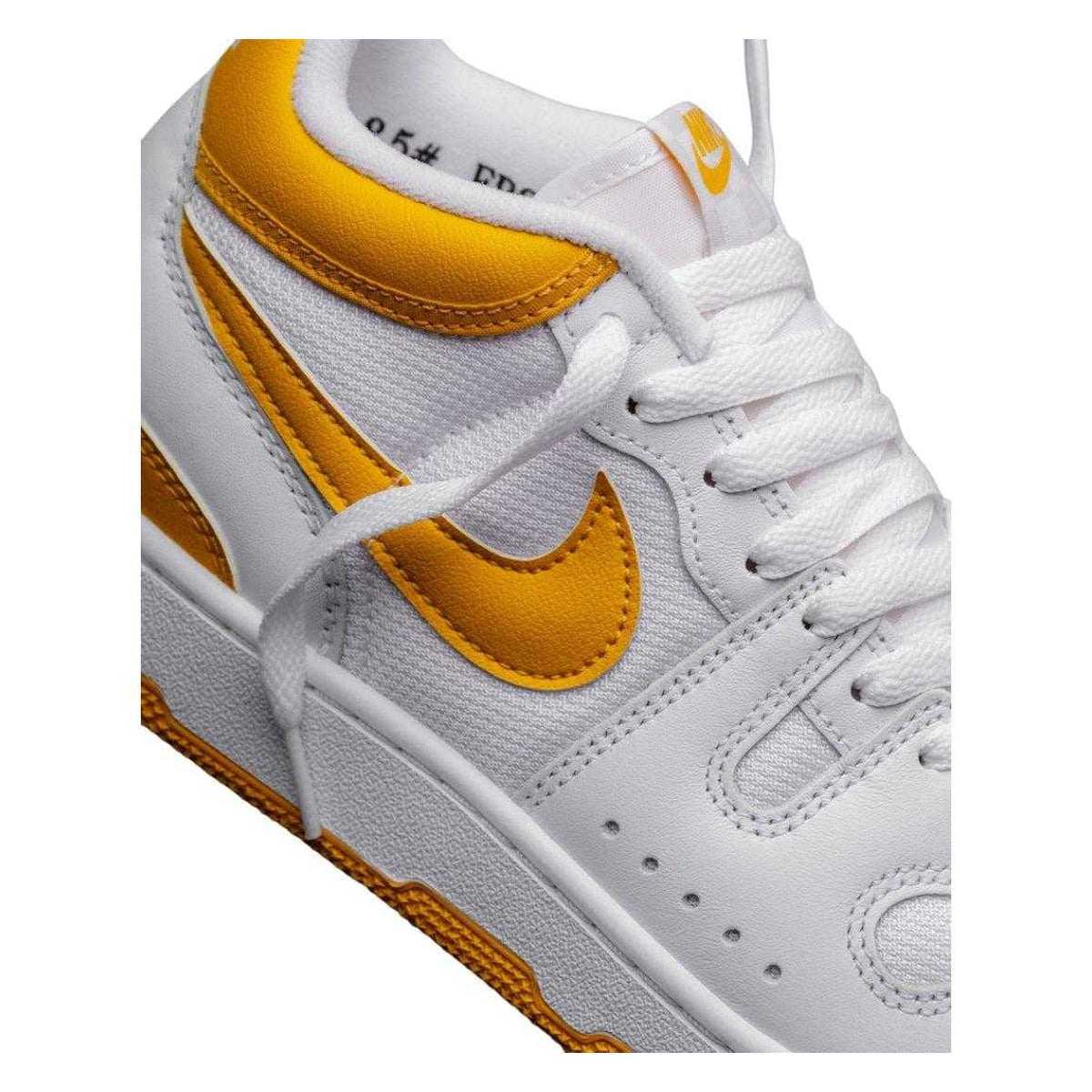 White-Yellow - Pack Shot - Nike Mens Attack Leather Trainers