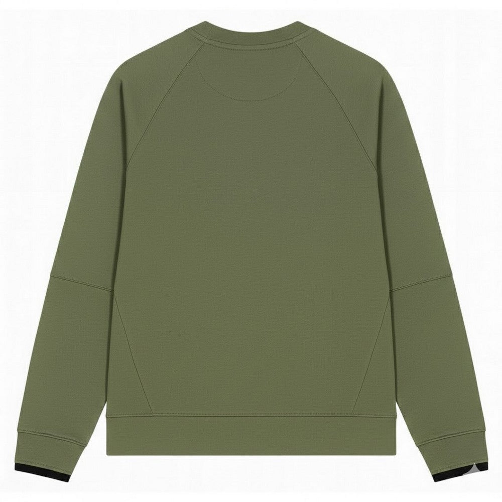 Khaki Green - Back - Nike Mens Plain Sweatshirt
