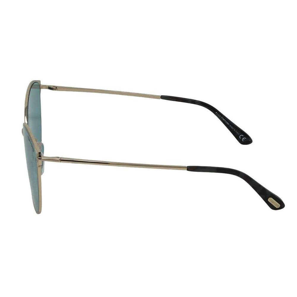 Rose Gold-Blue - Side - Tom Ford Womens-Ladies Zeila Sunglasses