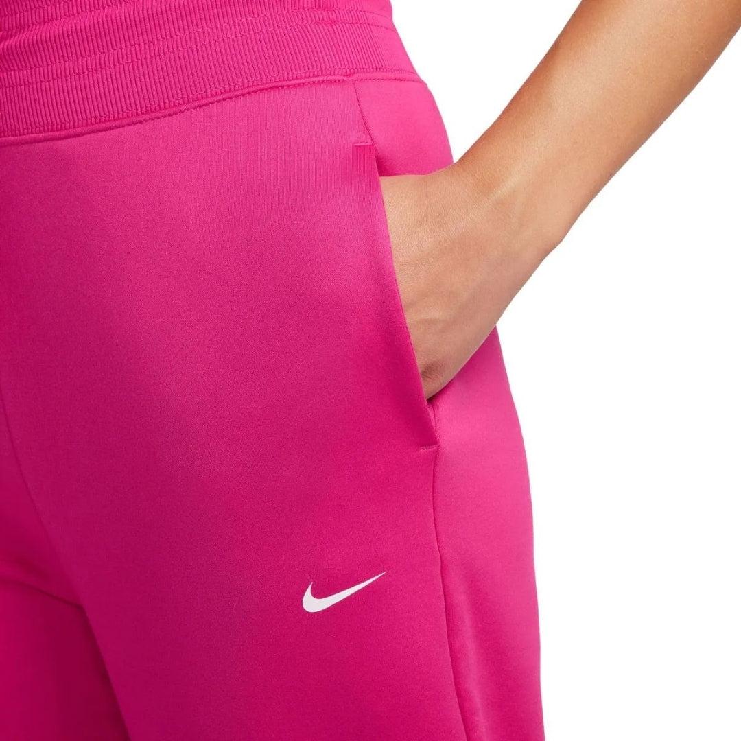 Pink - Side - Nike Womens-Ladies Plain Jogging Bottoms