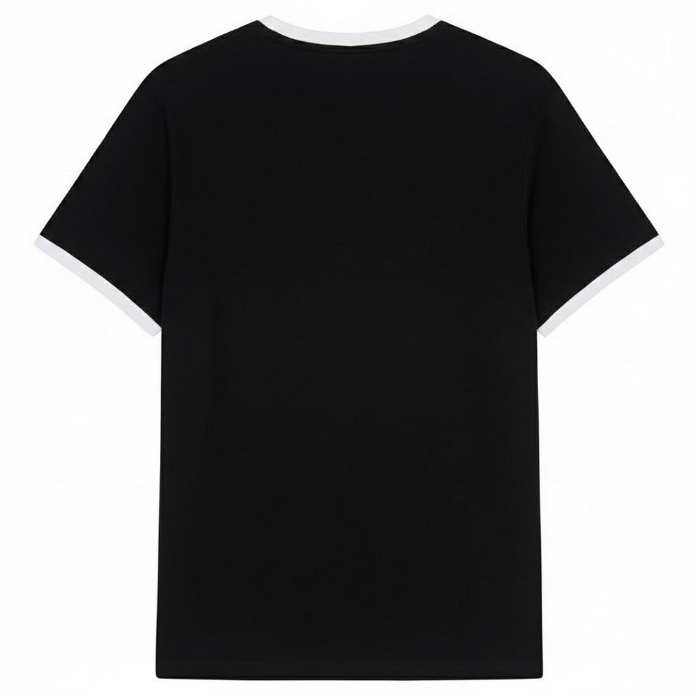 Black - Back - Lyle & Scott Mens Ringer T-Shirt