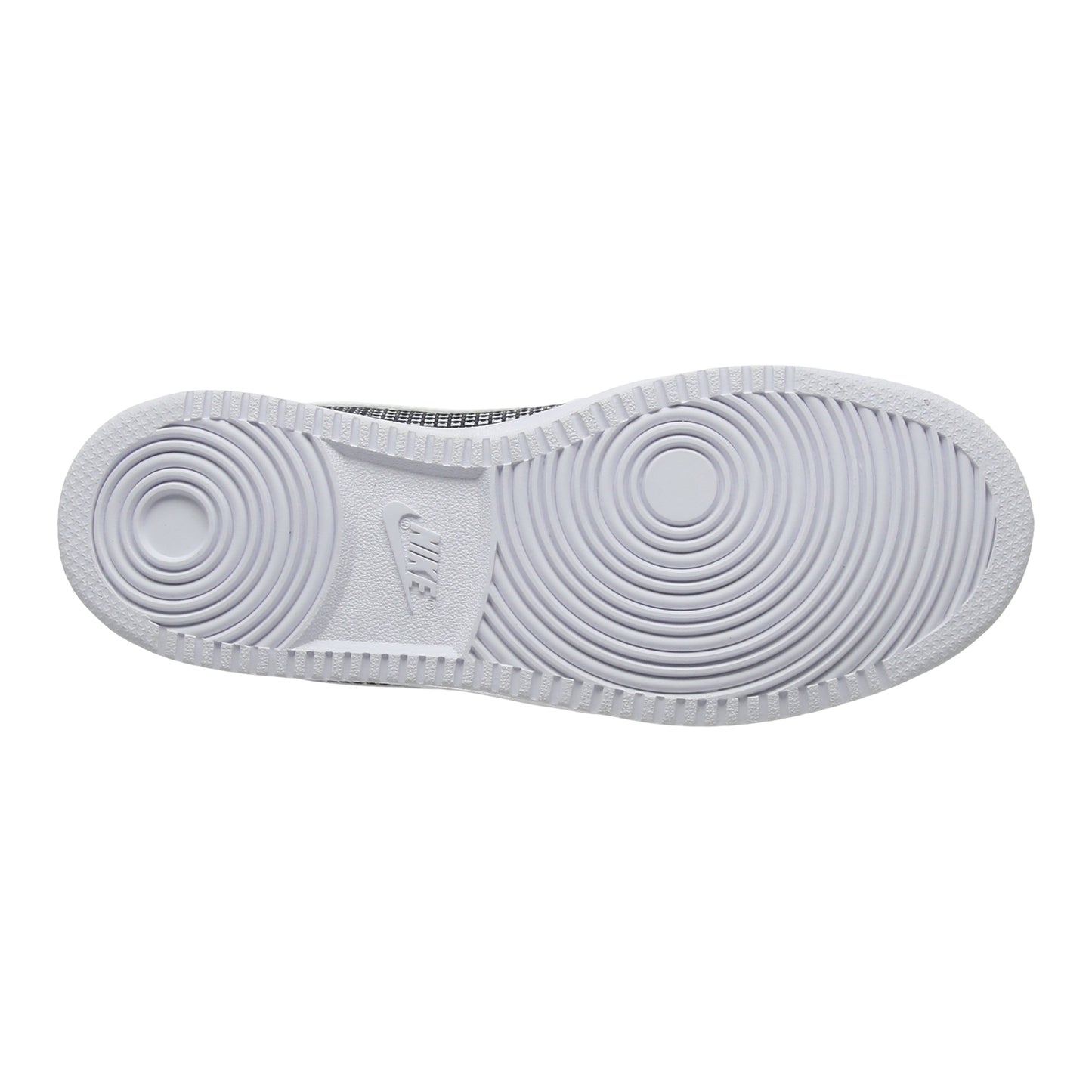 White-Black - Close up - Nike Womens-Ladies Court Borough Leather Trainers