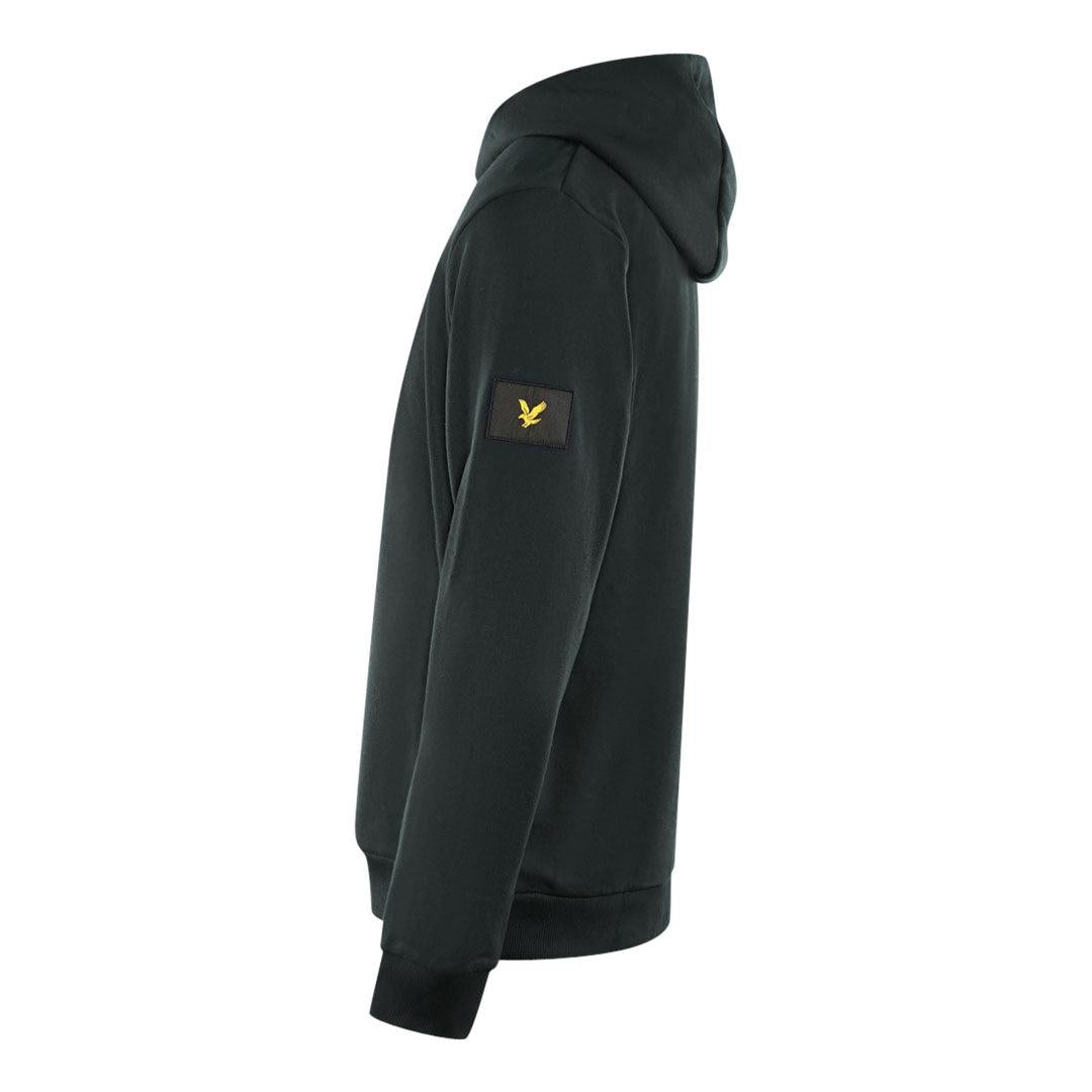 Black - Side - Lyle & Scott Womens-Ladies Plain Pull Over Hoodie