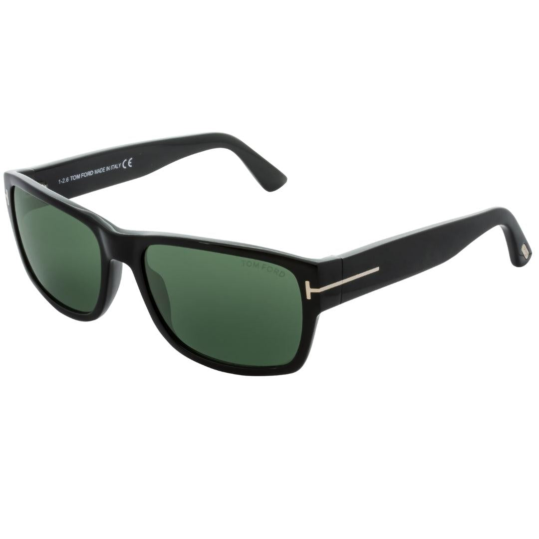 Black-Green - Back - Tom Ford Mens Mason Shiny Sunglasses