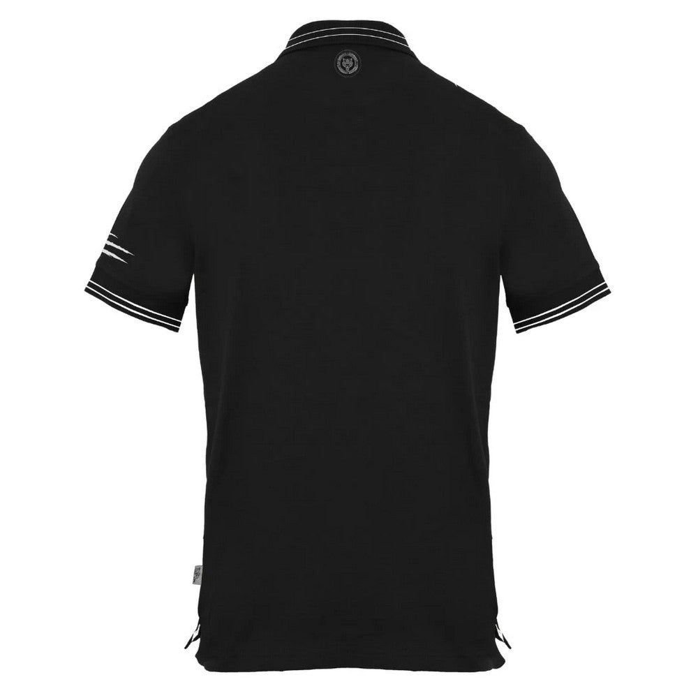 Black - Back - Plein Sport Unisex Adult Signature Logo Polo Shirt
