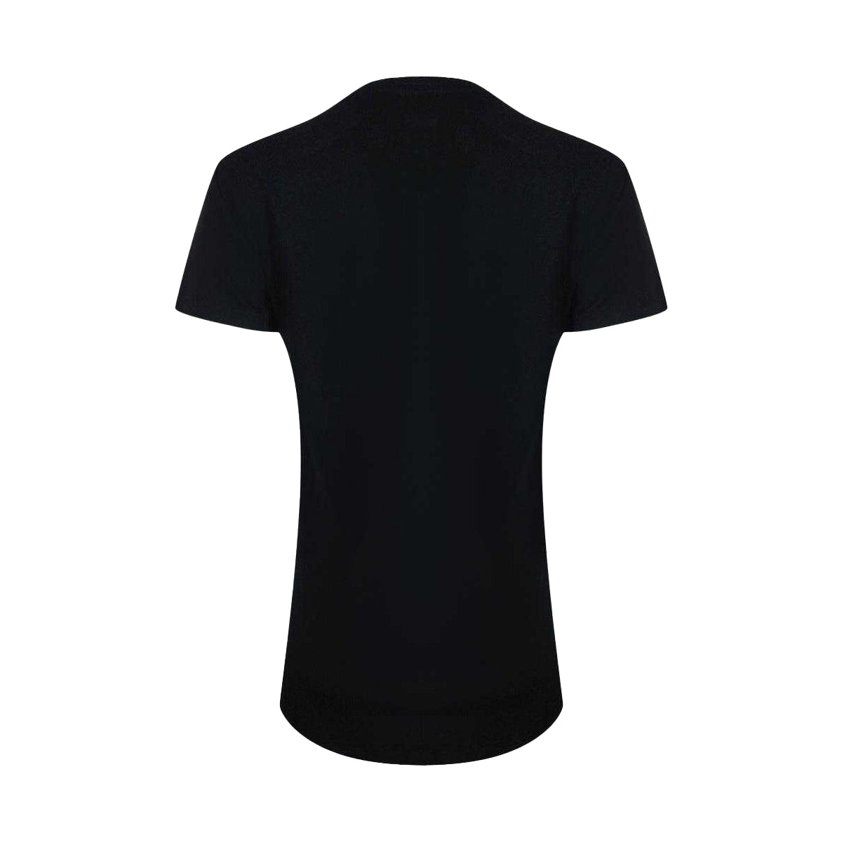 Black - Back - Love Moschino Womens-Ladies Cotton Logo Short-Sleeved T-Shirt