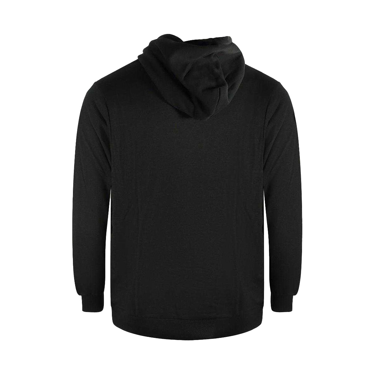 Black - Back - Diesel Mens Denim Division Cut Drawstring Hoodie