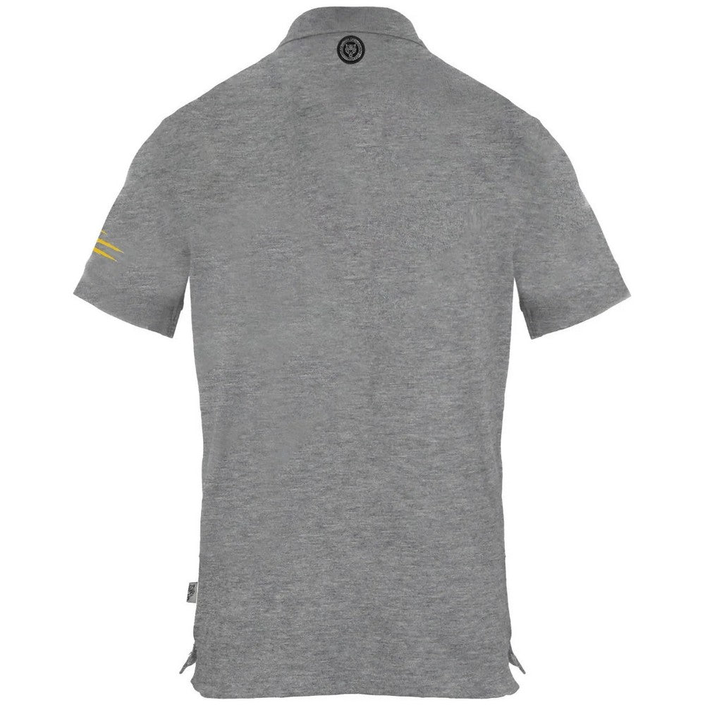 Grey - Back - Philipp Plein Unisex Adult Tiger Polo Shirt