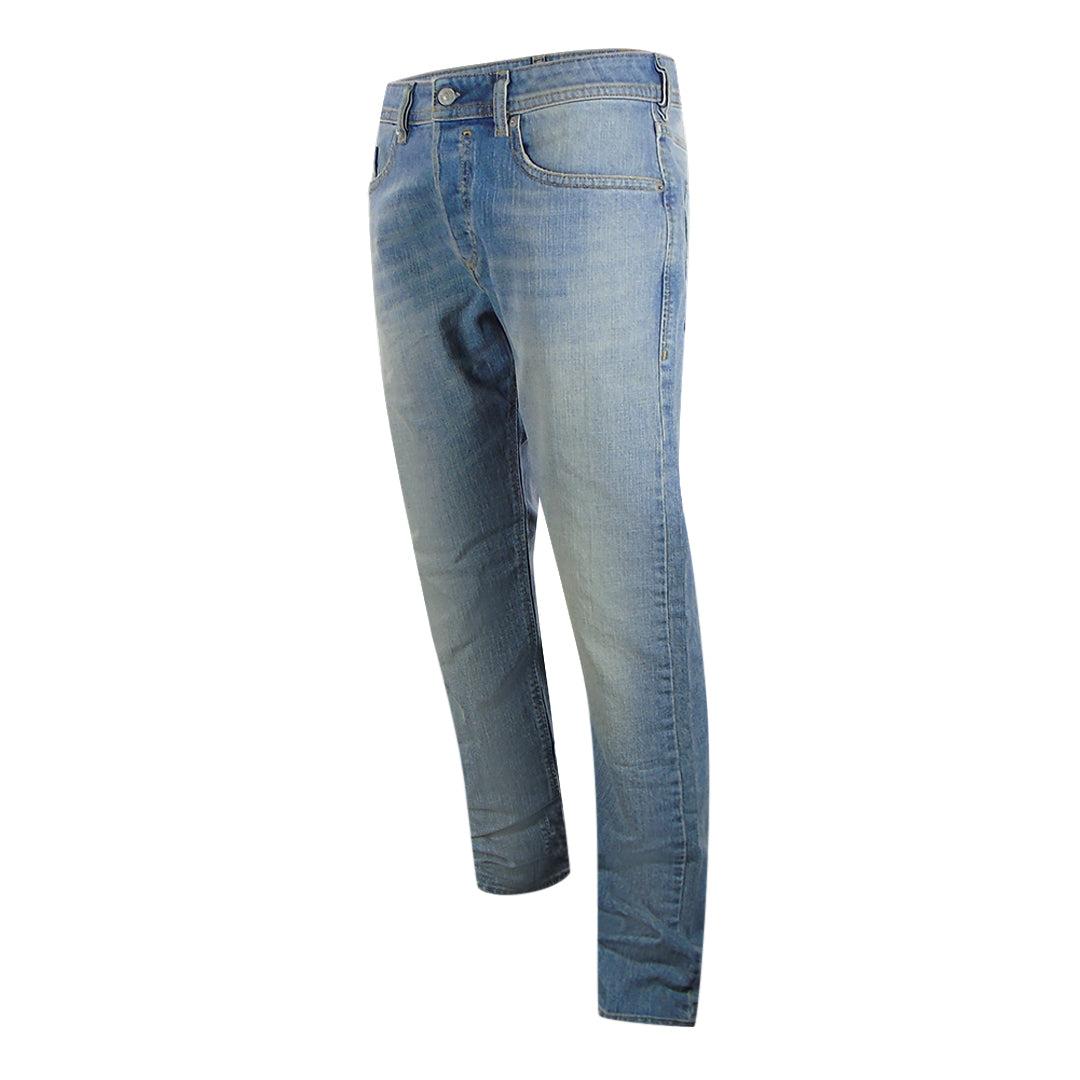 Light Blue - Side - Diesel Mens Buster-X Denim Jeans