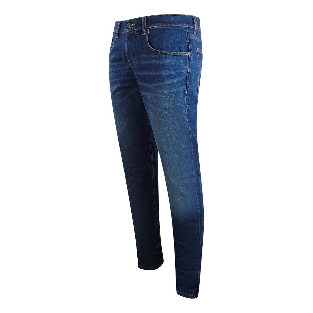 Dark Blue - Side - Diesel Mens 2019 D-Strukt Denim Jeans