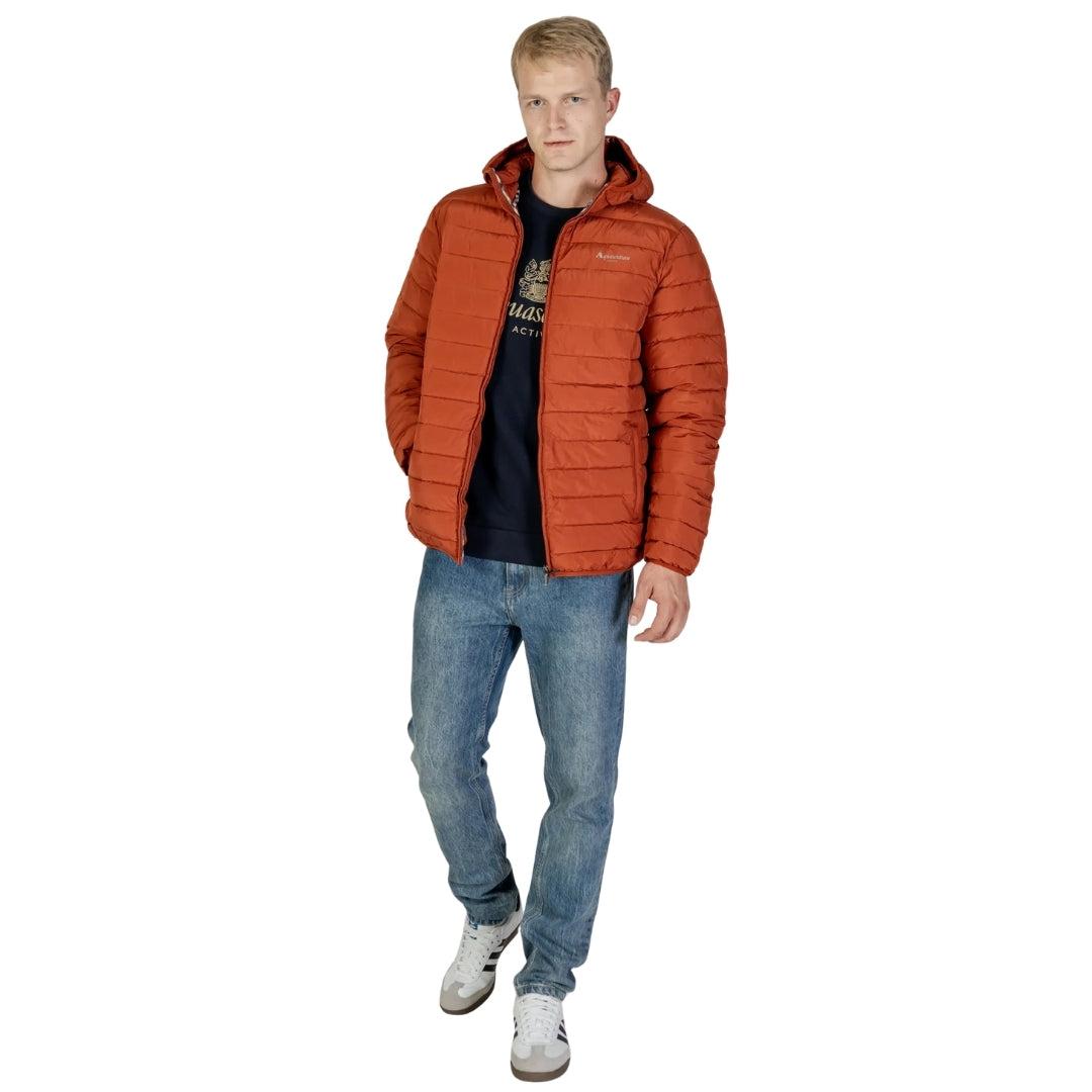Rust Orange - Pack Shot - Aquascutum Mens Active Padded Jacket