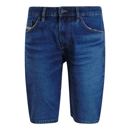 Blue Denim - Front - Diesel Mens Slim Shorts