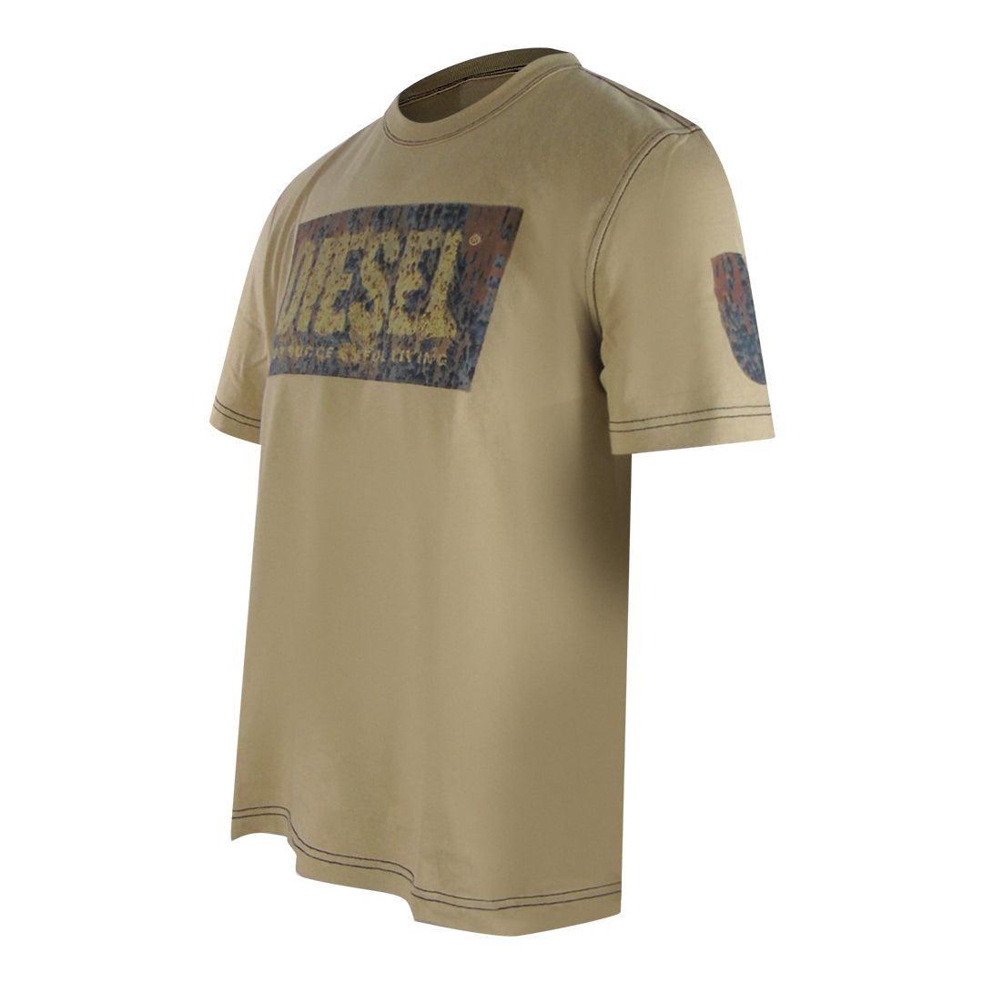Pelican - Side - Diesel Mens Logo Cotton T-Shirt