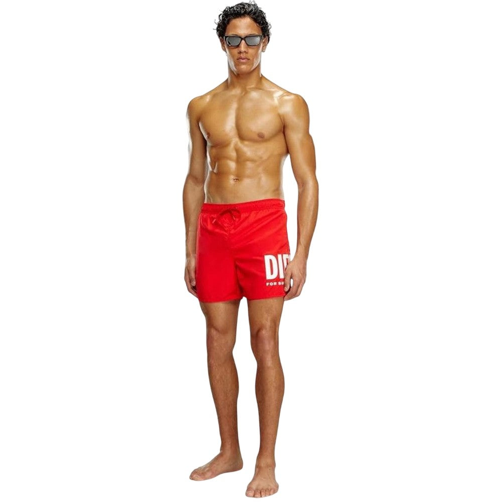 Red - Lifestyle - Diesel Mens BMBX-Nico Swim Shorts