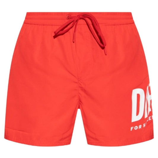 Red - Front - Diesel Mens BMBX-Nico Swim Shorts